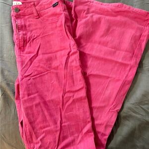 Hot Pink Flare Jeans
